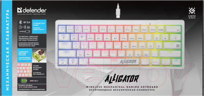 Клавиатура Defender Alligator GK-315 RU / 45314 (белый)