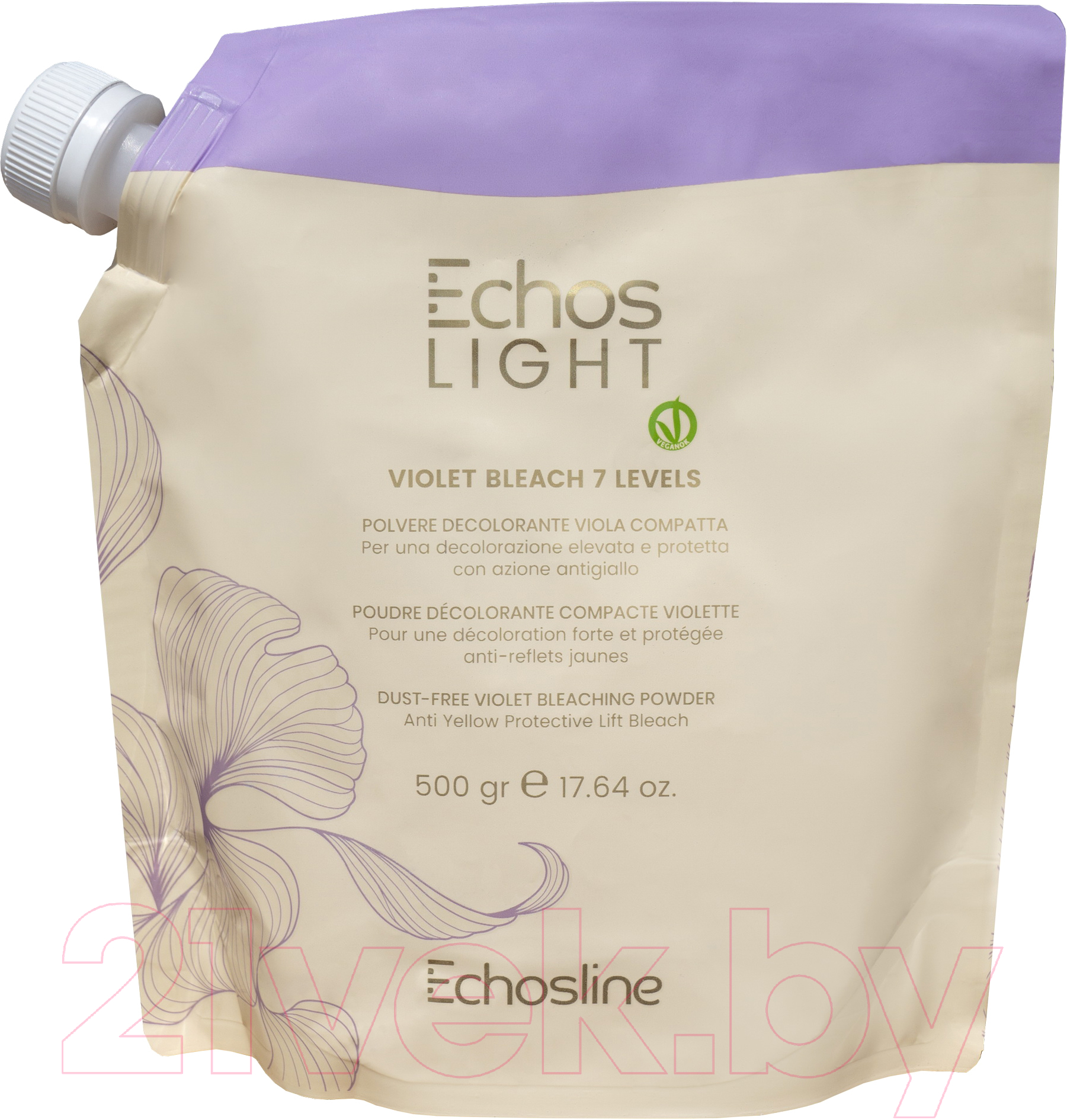 Порошок для осветления волос Echos Line Violet Dust-Free Bleaching Powder