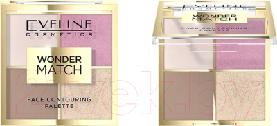 Палетка для скульптурирования Eveline Cosmetics Wonder Match тон 01 (10.8г)