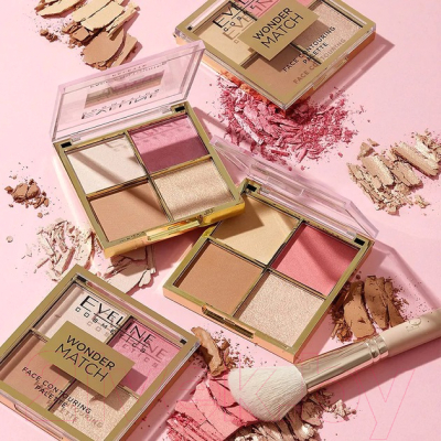 Палетка для скульптурирования Eveline Cosmetics Wonder Match тон 01 (10.8г)