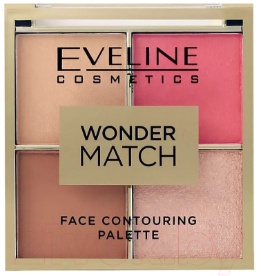 Палетка для скульптурирования Eveline Cosmetics Wonder Match тон 02 (10.8г)