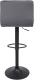 Миниатюра изображения товара Стул барный AksHome Logos (темно-серый велюр HCJ-40/черный)