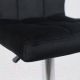 Миниатюра изображения товара Стул барный AksHome Logos (черный велюр HCJ-50/хром)