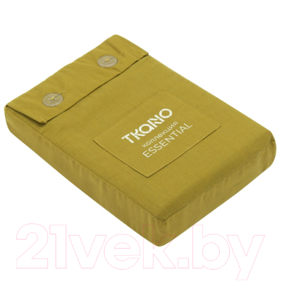 Комплект наволочек Tkano Essential TK22-PCI0005 (2шт, оливковый)