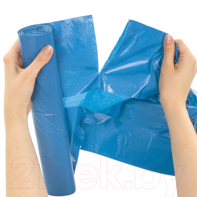 Пакеты для мусора Laima 60л / 601382 (20шт, синий)