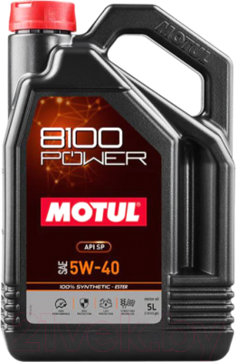 Моторное масло Motul 8100 Power 5W40 / 111809 (5л)