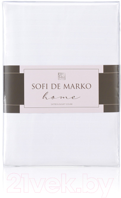 Пододеяльник Sofi de Marko Морган 160х220 / Под-Мг-бел-160х220 (белый)