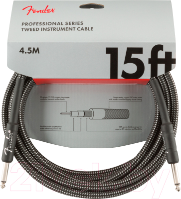 Кабель Fender Pro 15 INST Cable GRY TWD