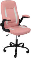 Кресло геймерское AksHome Estel (кожзам розовый) - 
