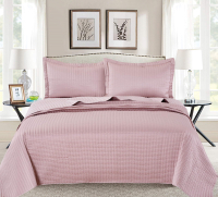 Набор текстиля для спальни Sofi de Marko Микаэлла 160х220 / Пок-М02п-160х220 (пепельно-розовый) - 