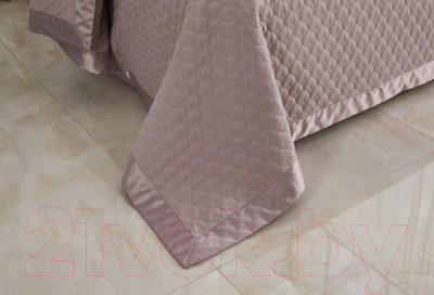 Набор текстиля для спальни Sofi de Marko Роксалана 160х220 / Пок-Рк3-160х220 (чайная роза)