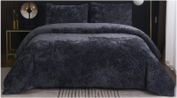 Набор текстиля для спальни Sofi de Marko Селена 160х220 / Пок-СЛа-160х220 (антрацитовый) - 