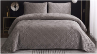 Набор текстиля для спальни Sofi de Marko Селена 160х220 / Пок-СЛб-160х220 (бежевый) - 