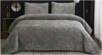 Набор текстиля для спальни Sofi de Marko Селена 160х220 / Пок-СЛи-160х220 (изумрудный) - 