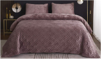 Набор текстиля для спальни Sofi de Marko Селена 160х220 / Пок-СЛпр-160х220 (пепельно-розовый) - 