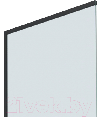 Стеклянная шторка для ванны Teymi Helmi 140x60 / T00403BM (прозрачное стекло/черный матовый)