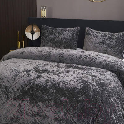 Набор текстиля для спальни Sofi de Marko Селена 160х220 / Пок-СЛс-160х220 (стоун)