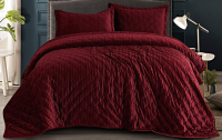 Набор текстиля для спальни Sofi de Marko Адажио 240х260 / Пок-АЖ-БР-240х260 (бордовый) - 