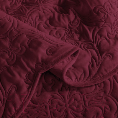 Набор текстиля для спальни Sofi de Marko Амара 240х260  / Пок-Ам-Бр-240х260 (бордовый)