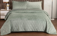 Набор текстиля для спальни Sofi de Marko Деметра 160х220 / Пок-5303зл-160х220 (зеленый) - 
