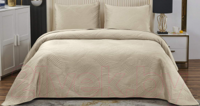 Набор текстиля для спальни Sofi de Marko Жизель 160х220 / Пок-ЖЛ7-160х220 (кремовый)