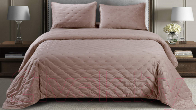 Набор текстиля для спальни Sofi de Marko Иоланта 160х220 / Пок-Ио-Р-160х220 (розовый)