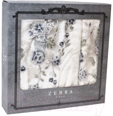 Комплект текстиля для ванной Karven Zebra / В 1124 Azur Krem/Laci