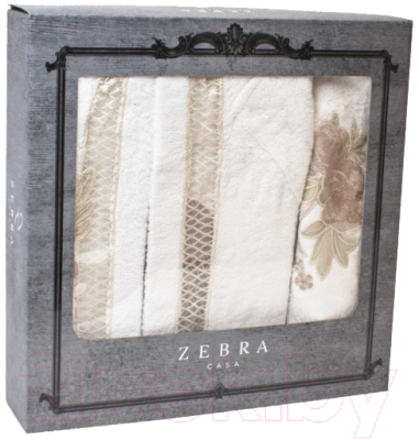 Комплект текстиля для ванной Karven Zebra / В 1124 Flora Krem/Capp