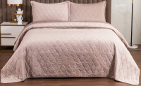Набор текстиля для спальни Sofi de Marko Деметра 160х220 / Пок-5303ПР-160х220 (пепельно-розовый) - 