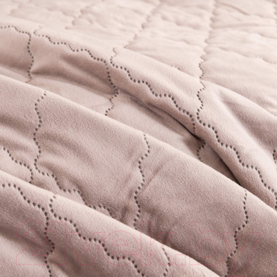 Набор текстиля для спальни Sofi de Marko Деметра 160х220 / Пок-5303ПР-160х220 (пепельно-розовый)