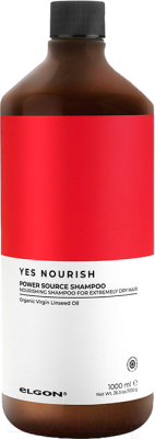 Шампунь для волос Elgon Yes Nourish Питательный для очень сухих, нормальных волос (1л)