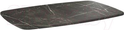 Обеденный стол Sheffilton SHT-TU14/TT41 120/80 МДФ бочкообразная (черный муар/золото/сангай металл)