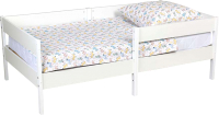 Односпальная кровать детская Polini Kids Simple 3435 / 0002786.9 (белый) - 