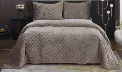 Набор текстиля для спальни Sofi de Marko Натаниэль 160х220 / Пок-Нт-160х220с (серый)