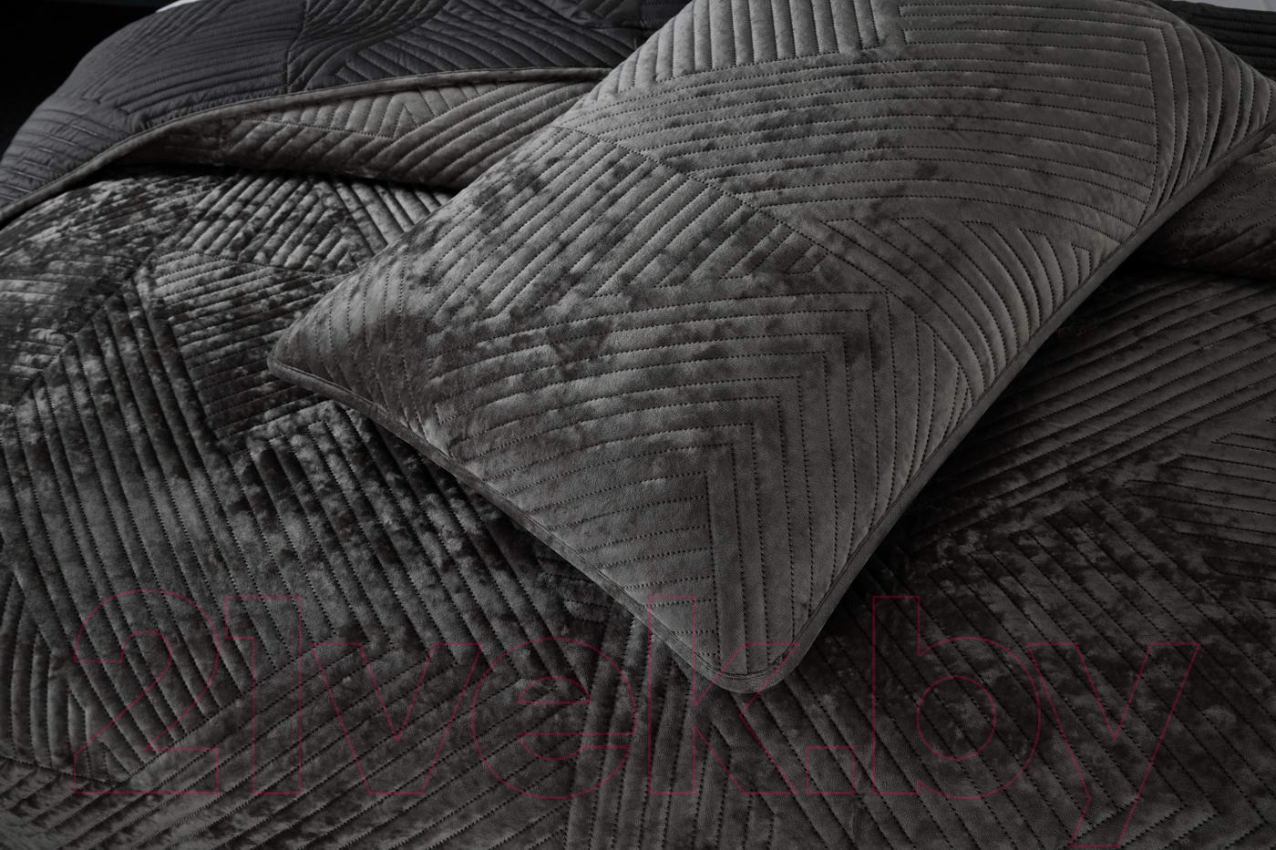 Набор текстиля для спальни Sofi de Marko Патрисия 160х220 / Пок-П-160х220ст (стоун) — фото 4
