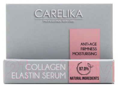 Сыворотка для лица Carelika Collagen Elastin Care Замедляющая процесс старения кожи (7мл)