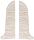 Заглушка для плинтуса LinePlast ПВХ 58мм L064-ЗЛ/4 (2шт, клен белый, флоупак) - 
