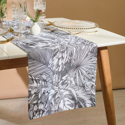 Изображение товара Дорожка на стол Этель Palm Leaves / 9322472 (40x149)
