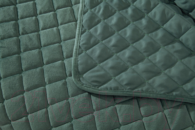 Набор текстиля для спальни Sofi de Marko Натаниэль 160х220 / Пок-Нт-160х220из (изумруд)