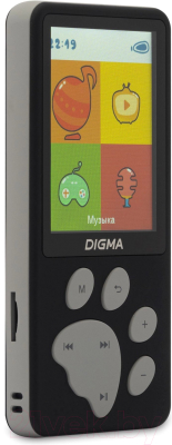 MP3-плеер Digma S5 8GB (черный/серый)