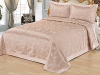 Набор текстиля для спальни Sofi de Marko Мурена 240х260 / Пок-Мур-Р2-240х260 (розовый) - 