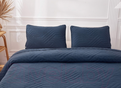 Набор текстиля для спальни Sofi de Marko Мориц 160х220 / Пок-МЦ-сн-160х220 (синий)