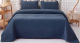 Набор текстиля для спальни Sofi de Marko Мориц 160х220 / Пок-МЦ-сн-160х220 (синий) - 