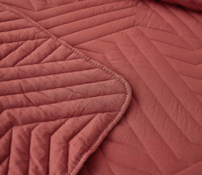 Набор текстиля для спальни Sofi de Marko Мориц 160х220 / Пок-МЦ-тр-160х220 (терракотовый)
