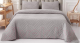 Набор текстиля для спальни Sofi de Marko Мориц 230х250 / Пок-МЦ-ср-230х250 (серый) - 