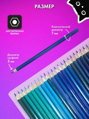 Набор цветных карандашей MADCAT MC-CP-125 (125цв)
