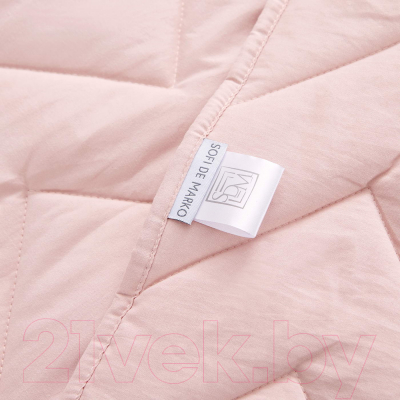 Набор текстиля для спальни Sofi de Marko Робби 160х220 / Пок-Роб-пр-160х220 (пепельно-розовый)