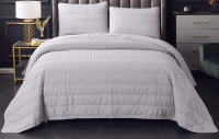 Набор текстиля для спальни Sofi de Marko Ирма 160х220 / Пок-Ир-160х220с (серый) - 