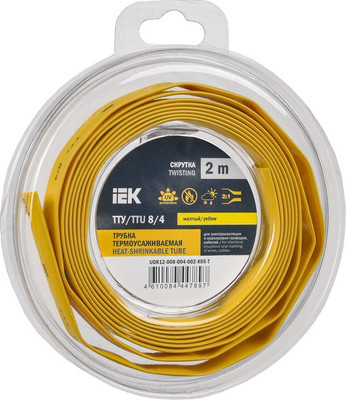 Трубка термоусаживаемая IEK UDR12-008-004-002-K05-T - 