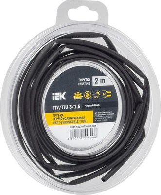 Трубка термоусаживаемая IEK UDR12-003-D15-002-K02-T -